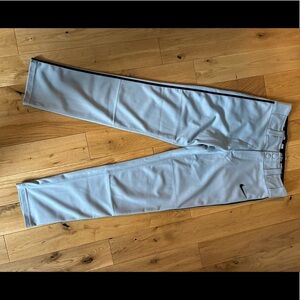 Youth Baseball Pants- Gray with Black Piping EUC